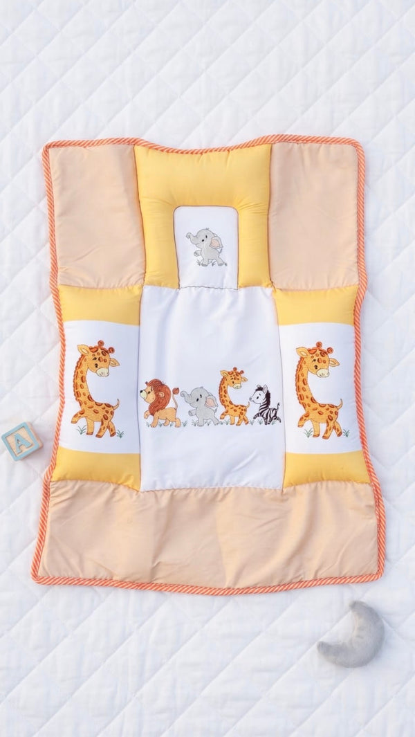 Premium 3-Piece Baby Godadi Set | Soft Cotton Baby Mattress, Pillow & Head Support